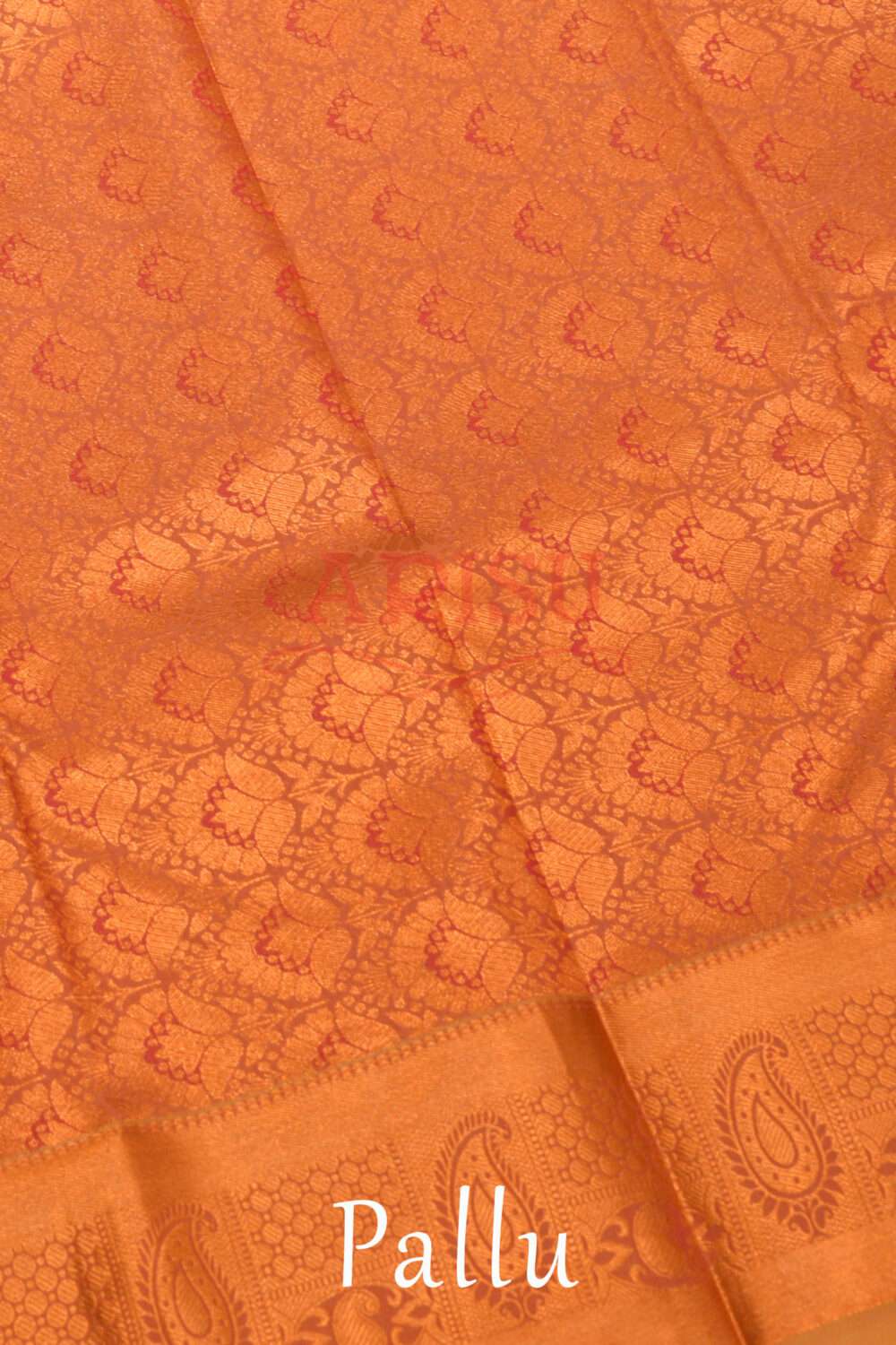 Red'sh Pink Kanchipuram Silks - Image 4