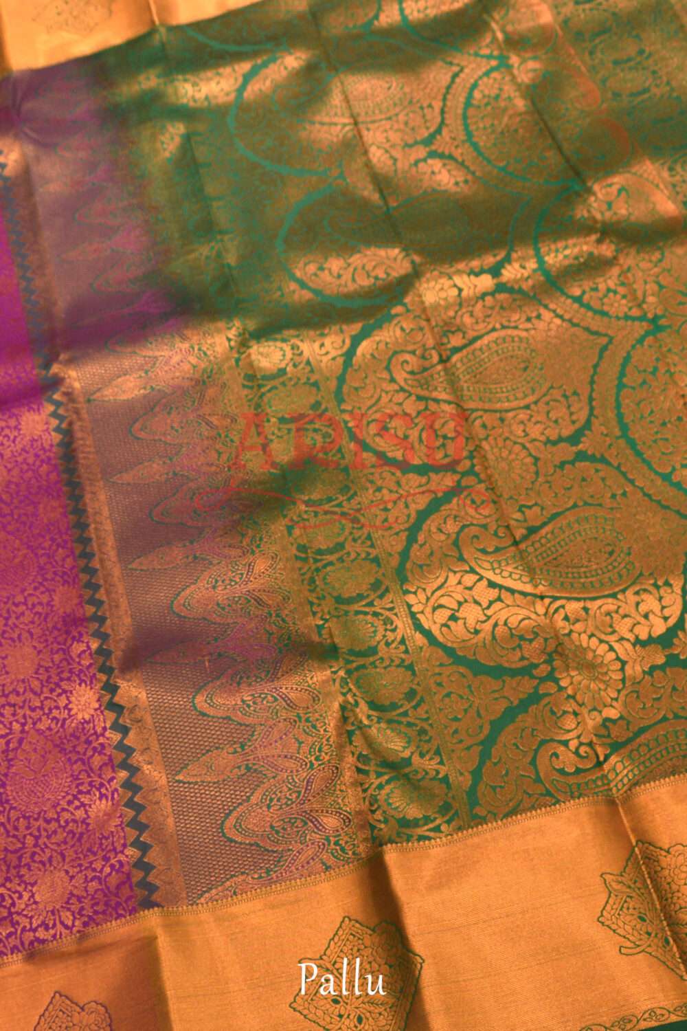 Purple Kanchipuram Saree - Image 4