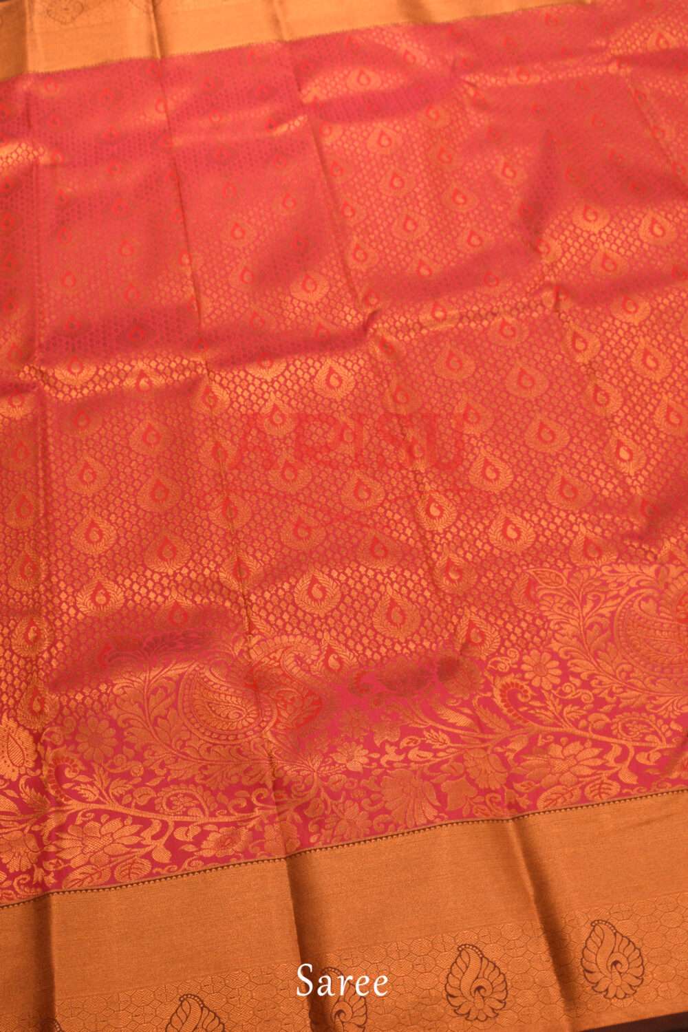 Maroon Kanchipuram Silks Saree - Image 3