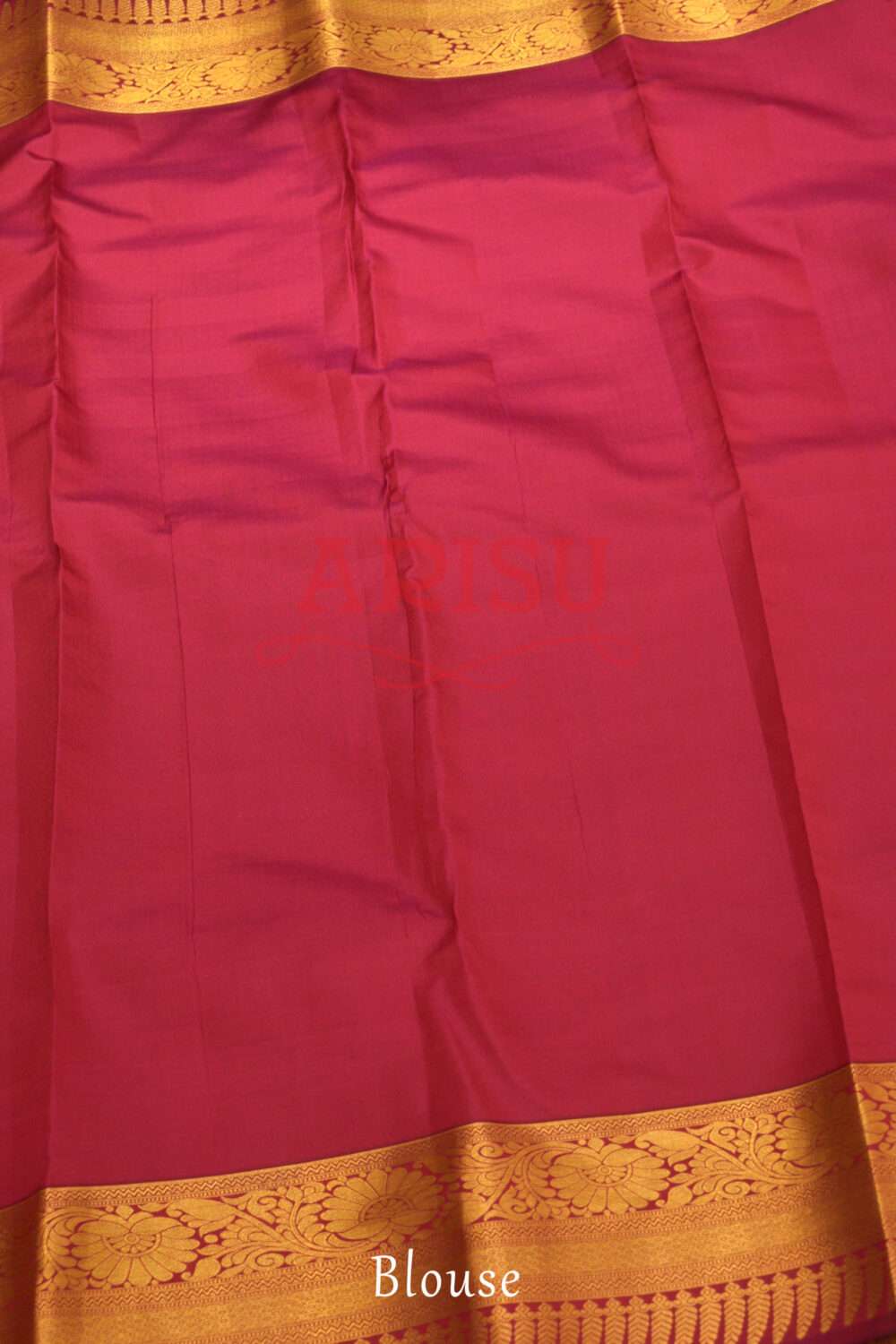 Beige Color Kanchipuram Wedding Silks - Image 5