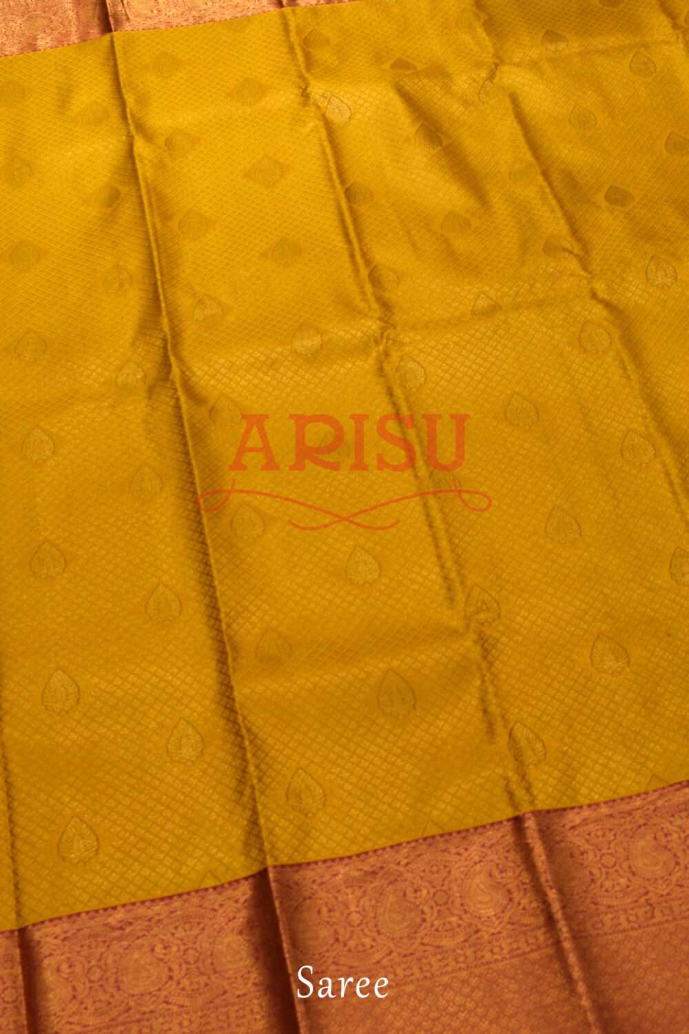 Yellow Kanchipuram Wedding Silks Saree - Image 3