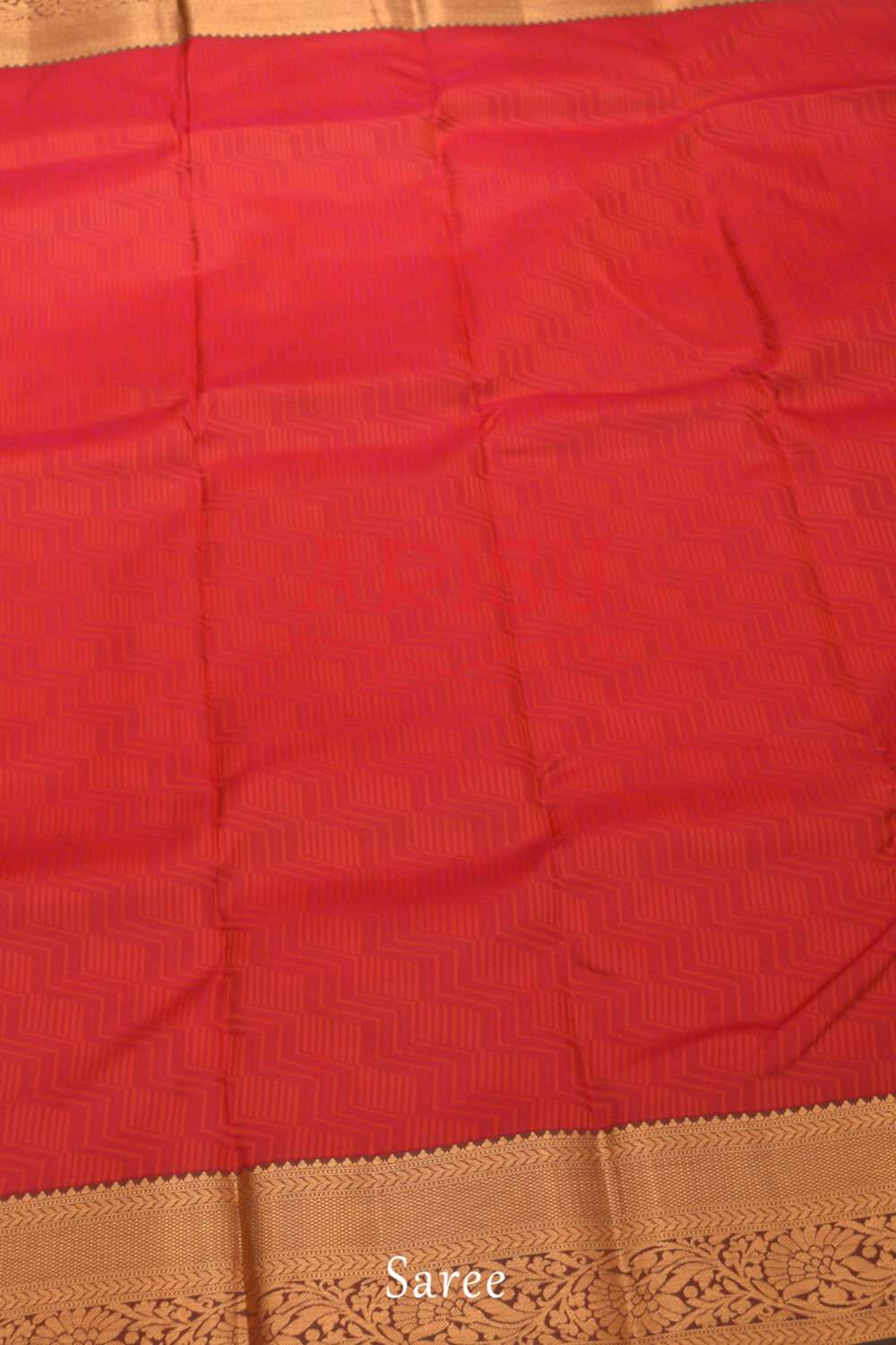 Red Colour Kanchipuram Silk Saree - Image 3