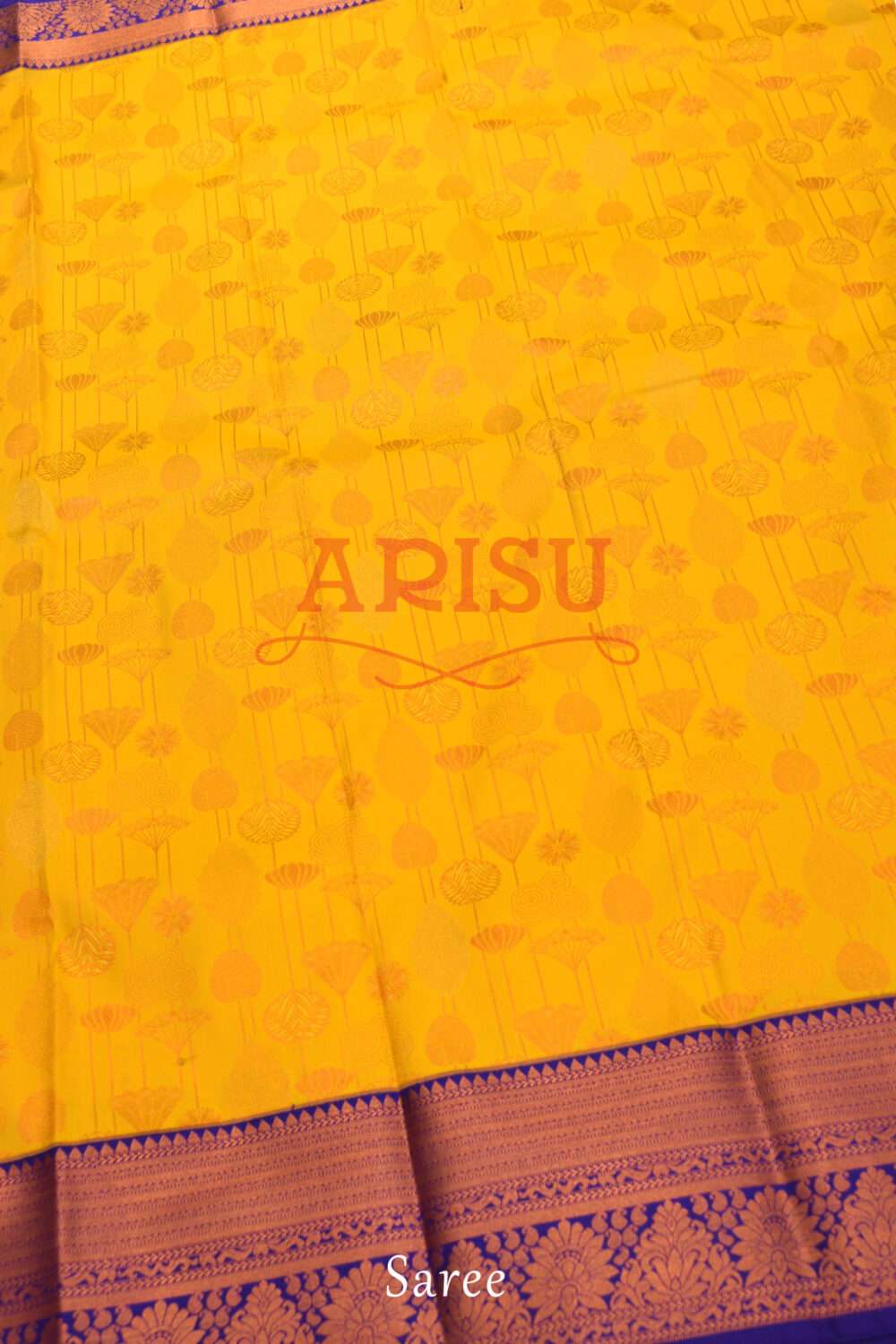 Yellow and Purple Kanchipuram Silk - Image 3