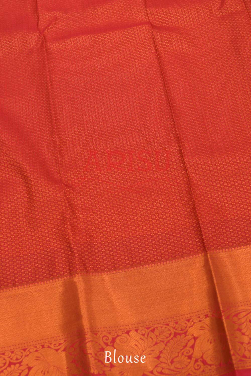 Grey Kanchipuram Silks Saree - Image 5