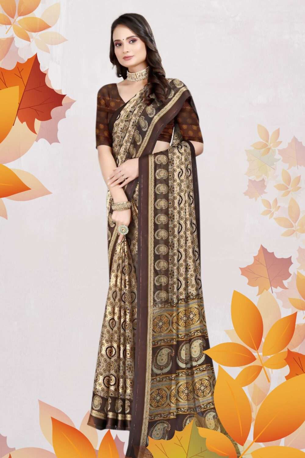 Printed Daily Wear Saree - Image 3